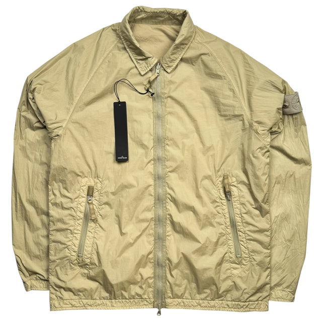 S/S 21 Stone Island Reversible Stretch Cotton Tela / Resin Treated Nylon Ghost Overshirt