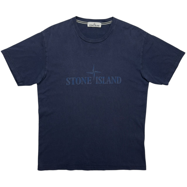 A/W 17 Stone Island Camo Print T-Shirt - Navy