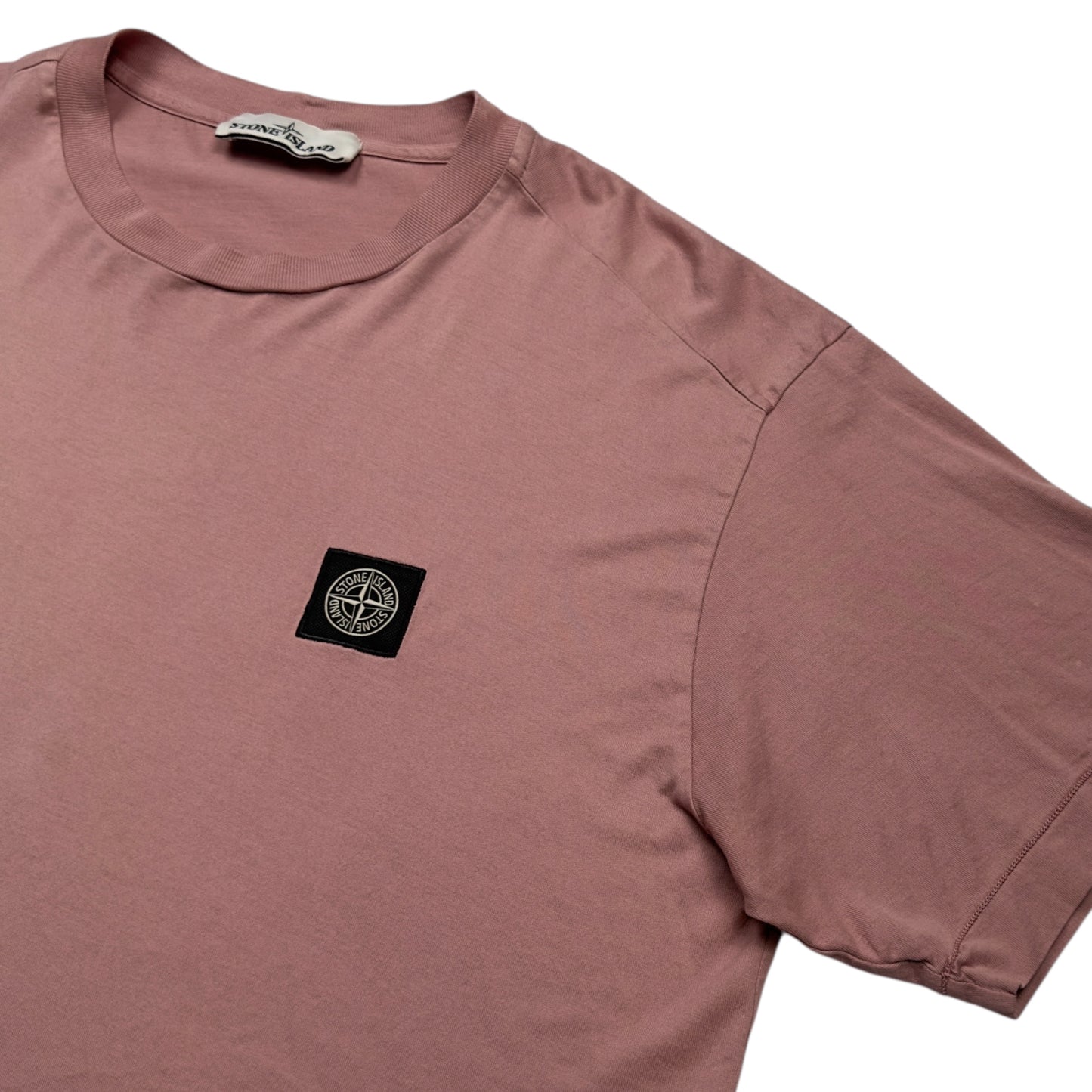 Stone Island Patch T-Shirt - Pink