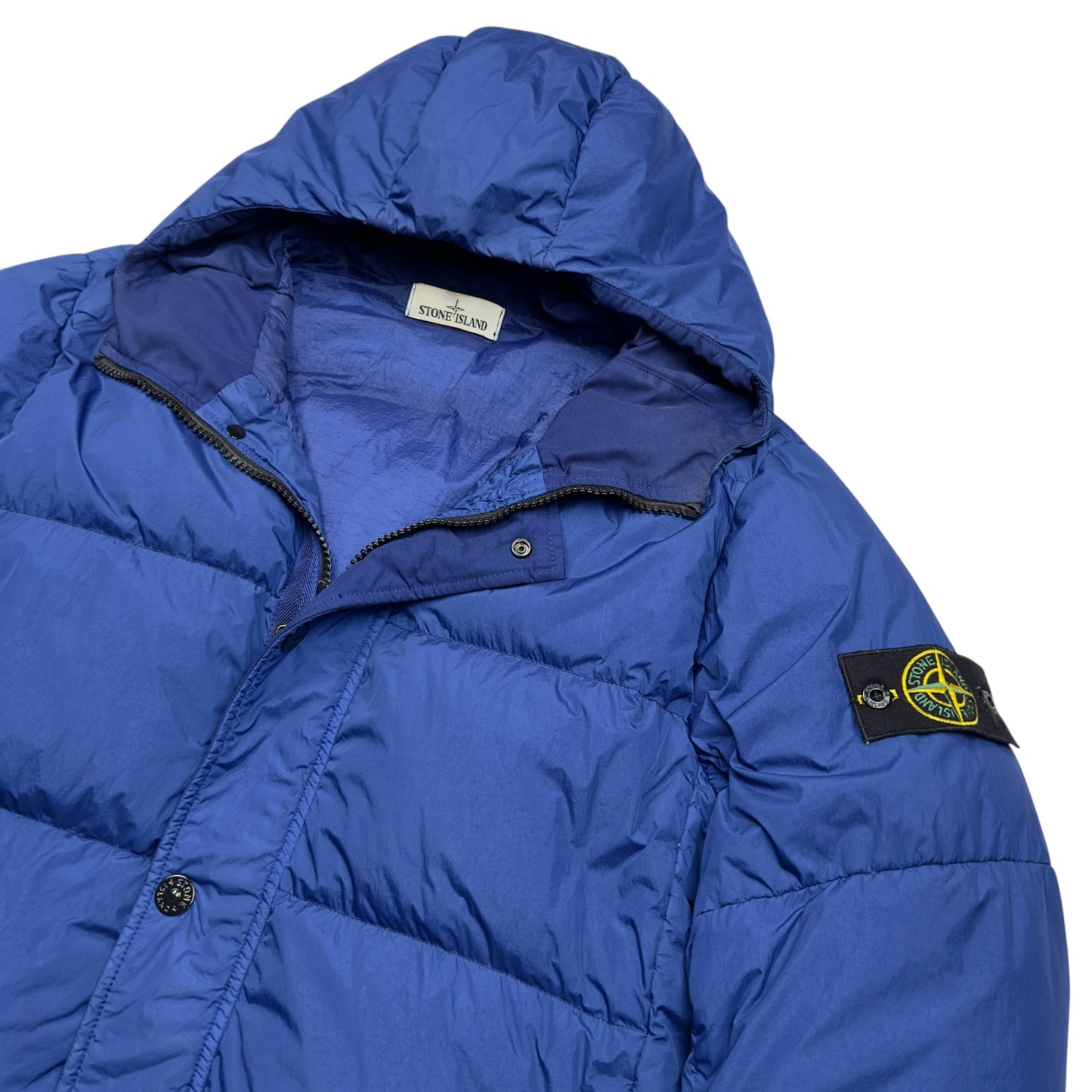 A/W 15 Stone Island Crinkle Reps NY Down Puffer Jacket - Cobalt Blue