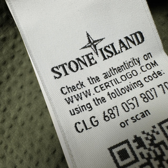 S/S 20 Stone Island Seersucker Overshirt - Khaki