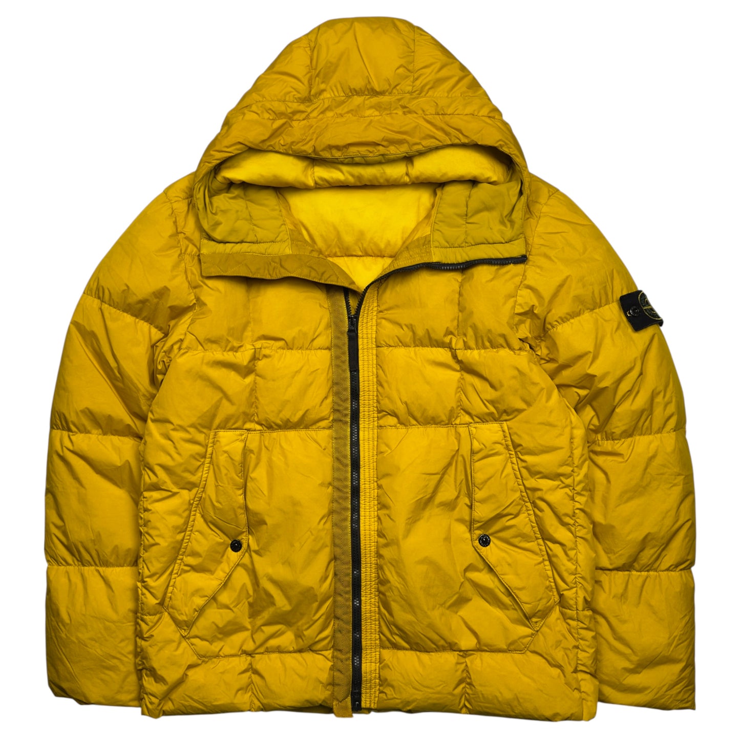 A/W 18 Stone Island Crinkle Reps NY Down Puffer Jacket - Yellow
