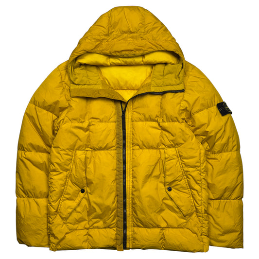 A/W 18 Stone Island Crinkle Reps NY Down Puffer Jacket - Yellow