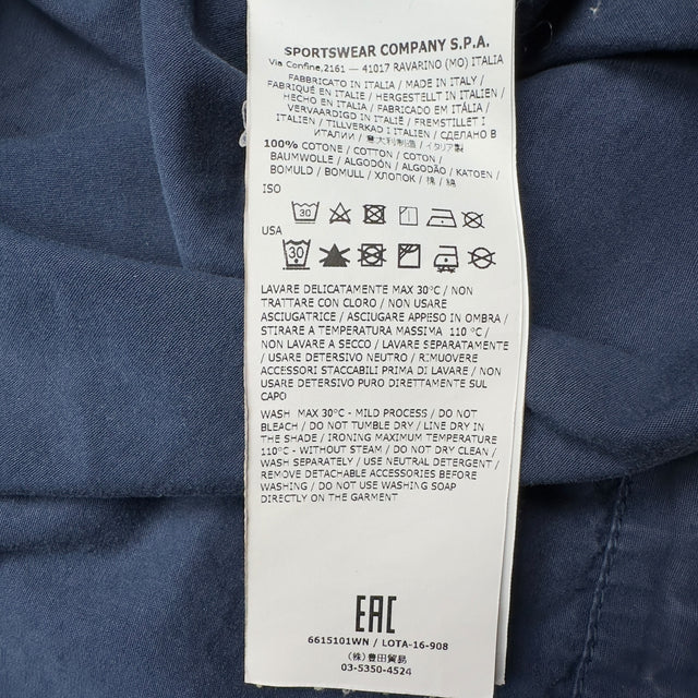 S/S 17 Stone Island Cotton Pocket Overshirt Jacket - Navy