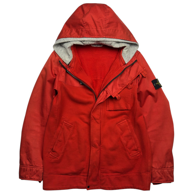 A/W 12 Stone Island Raso Gommato / Hydrophobic Fleece Rubber Patch Jacket