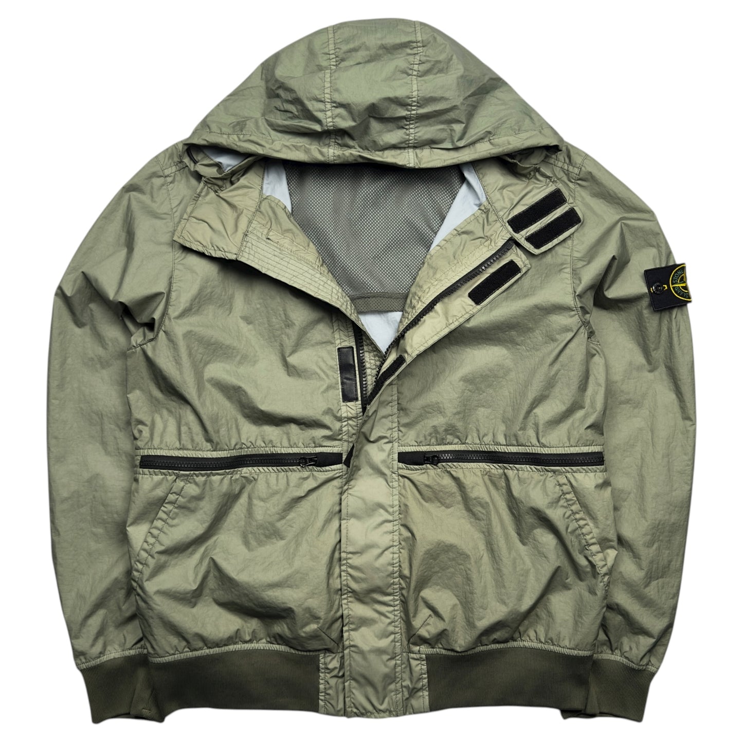 S/S 19 Stone Island Membrana 3L TC Jacket - Sage Green