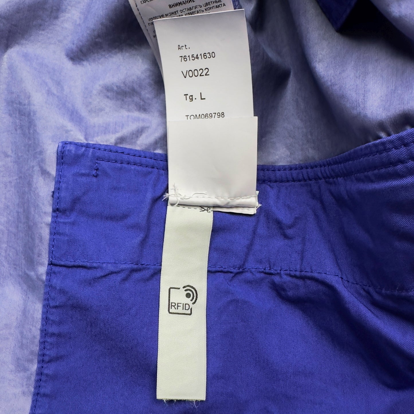 S/S 22 Stone Island Aggressive Gommato Jacket - Blue