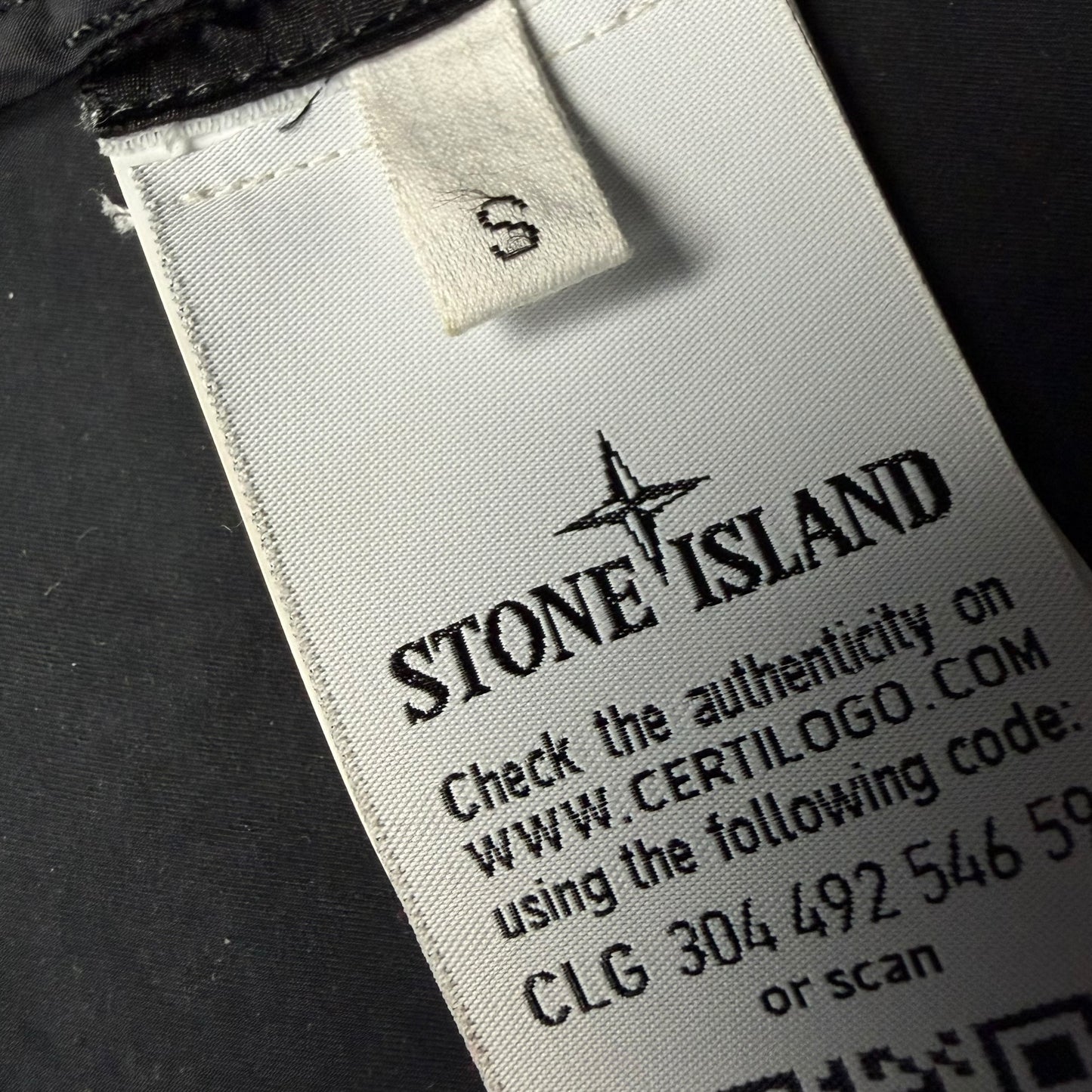 A/W 20 Stone Island David TC Parka Jacket with Knit Wool Lining & Shearling Hood - Black