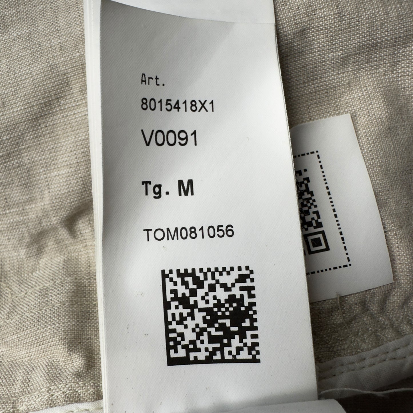 S/S 24 Stone Island Marina Raw Plated Linen Jacket - Beige