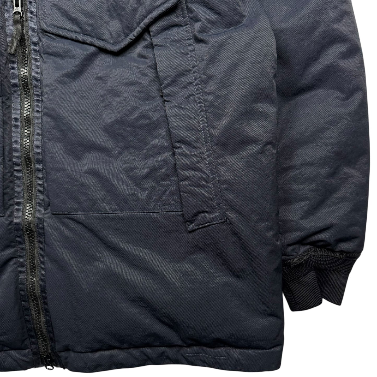 A/W 22 Stone Island Opaque Nylon Twill Down-TC Balaclava Puffer Jacket - Navy