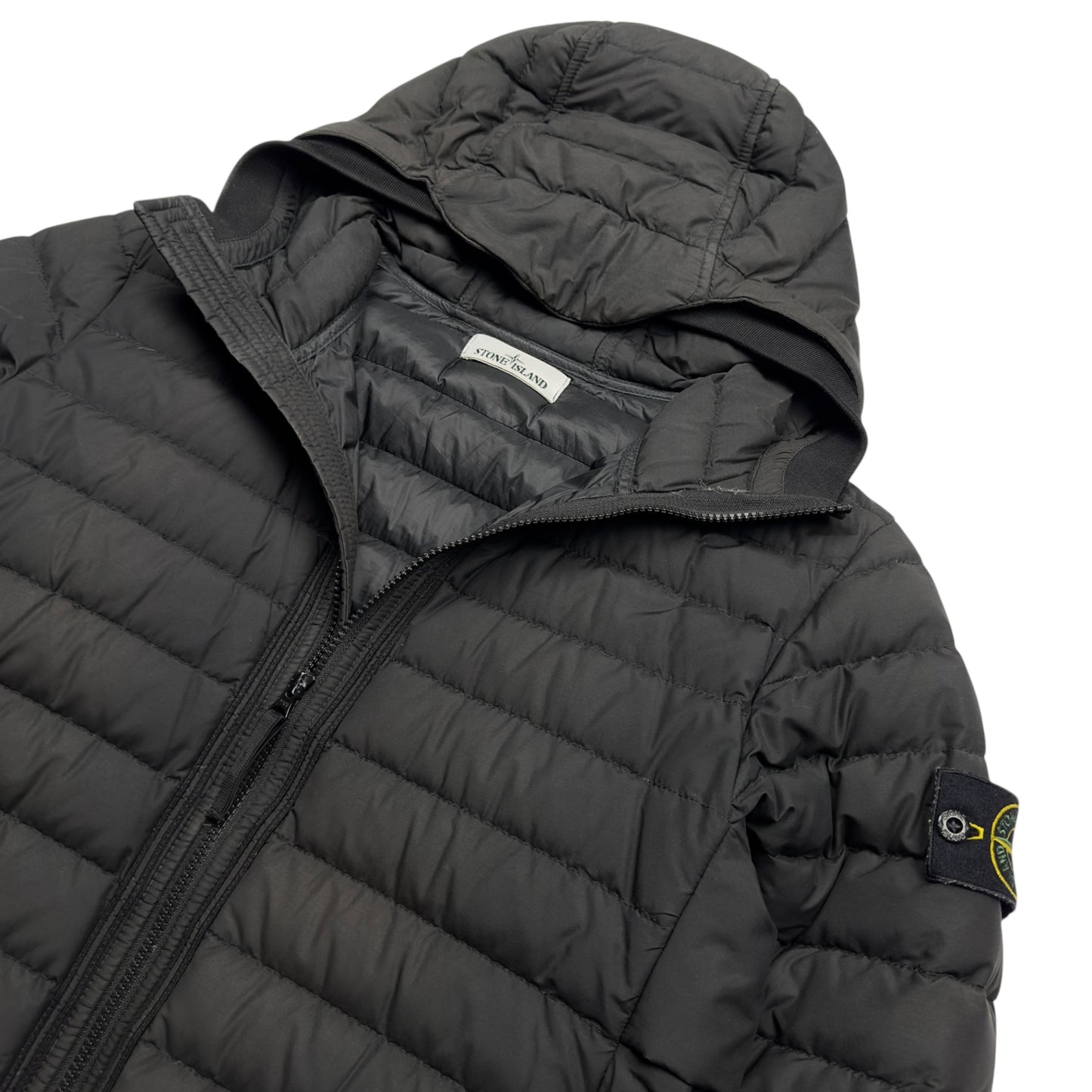 A/W 21 Stone Island O-Cotton / R-Nylon Tela Down Puffer Jacket - Black