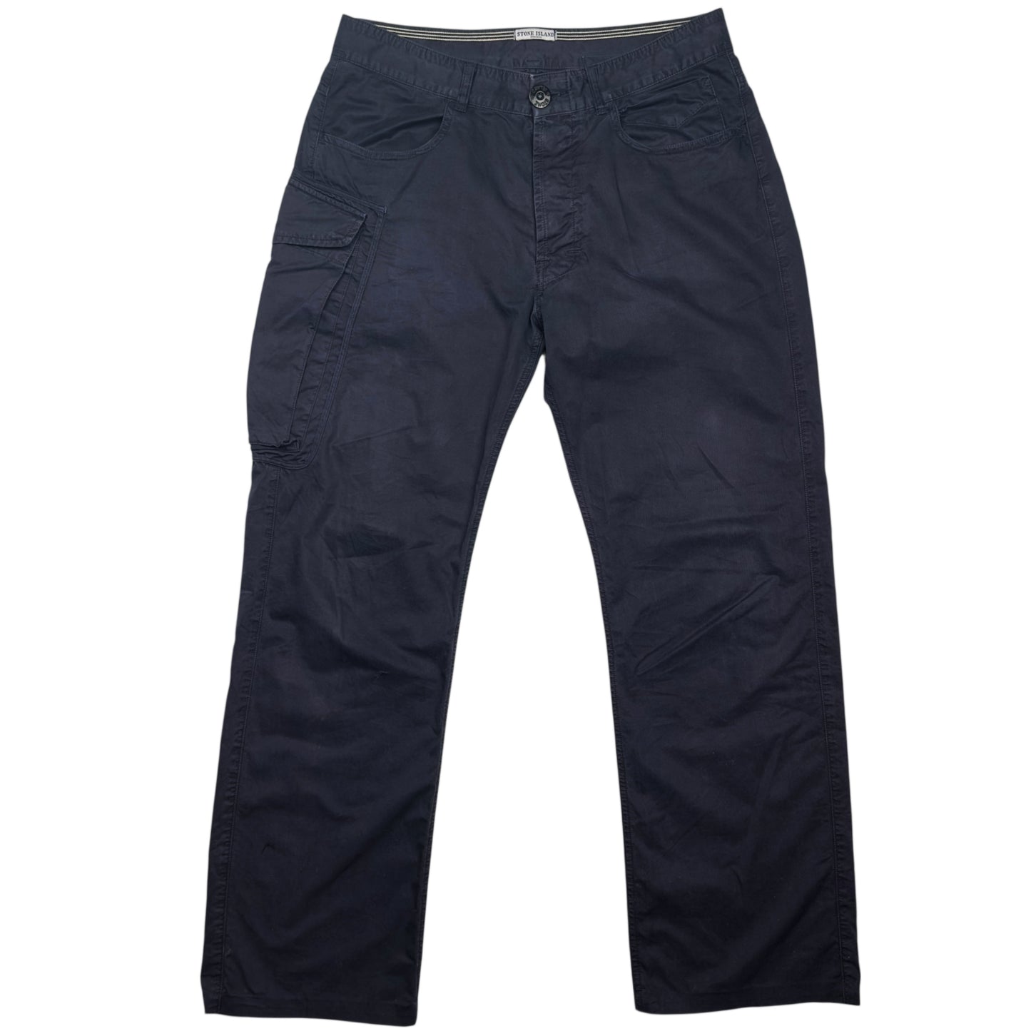 S/S 06 Stone Island Print Trousers - Navy