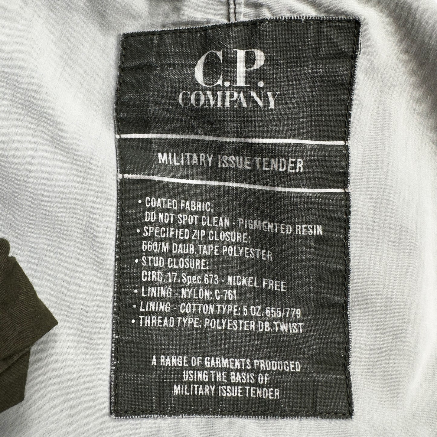 C.P. Company Military Issue Tender Cargo Trousers