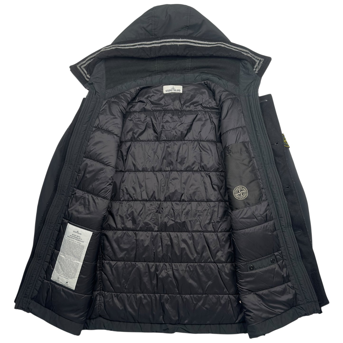 A/W 19 Stone Island Micro Reps with Primaloft Jacket - Black
