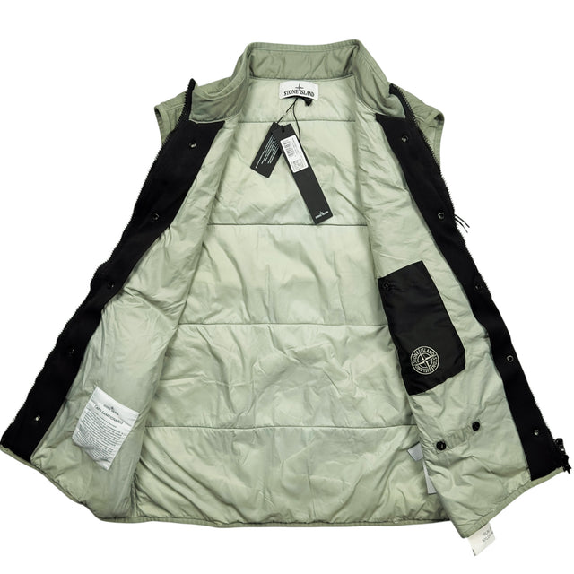 S/S 25 Stone Island Run Proof Nylon Mesh TC - Sage Green