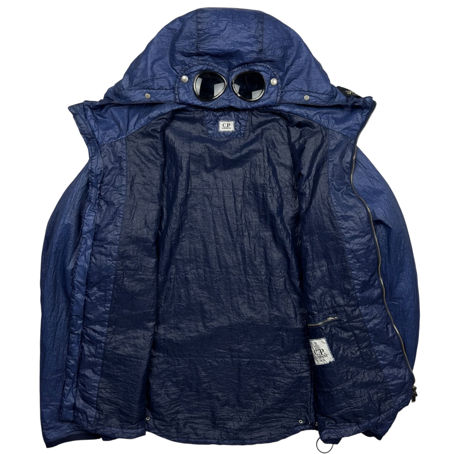 C.P. Company Lightweight Padded Goggle Jacket - Navy