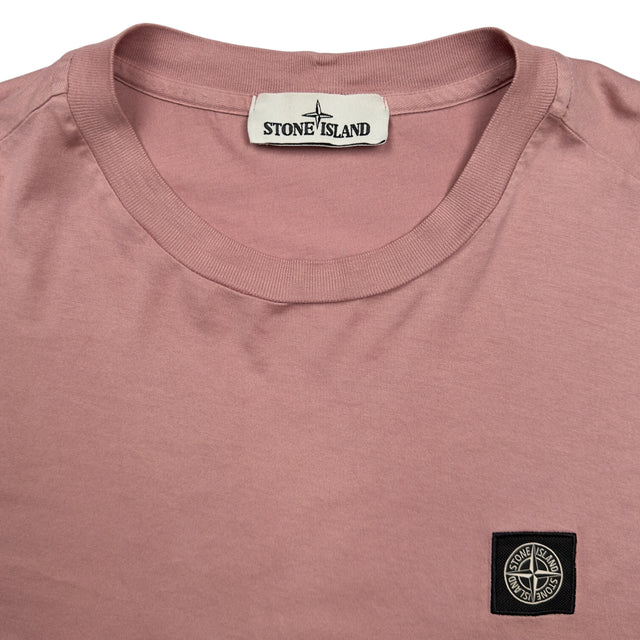 Stone Island Patch T-Shirt - Pink