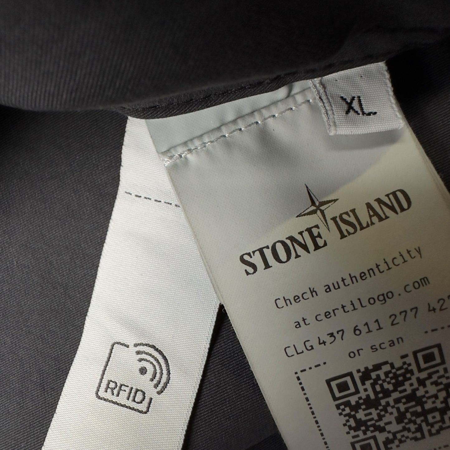 S/S 23 Stone Island Cupro Cotton Twill Overshirt - Black