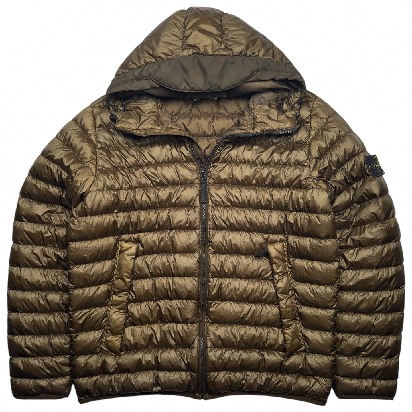 A/W 15 Stone Island Down_26 GR X SQM_N Down Puffer Jacket - Brown