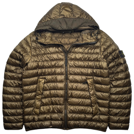 A/W 15 Stone Island Down_26 GR X SQM_N Down Puffer Jacket - Brown
