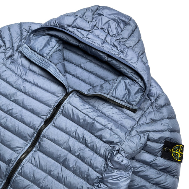 A/W 22 Stone Island Loom Woven Chambers R-Nylon Down TC Puffer Jacket - Avio Blue