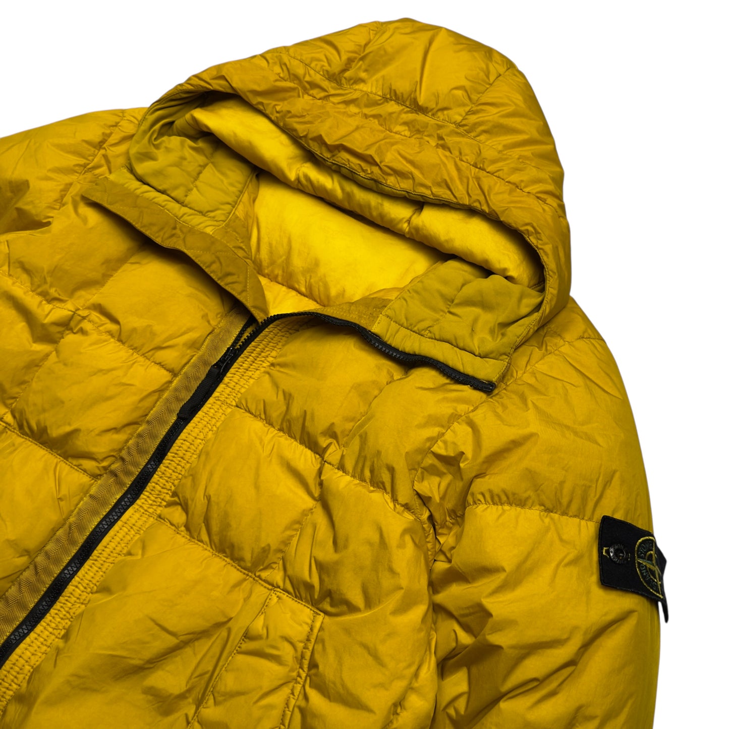 A/W 18 Stone Island Crinkle Reps NY Down Puffer Jacket - Yellow