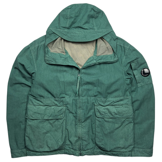 C.P. Company Ba-Tic Wax Cotton "Deadpool" Jacket - Green