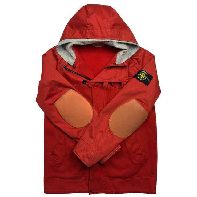 A/W 12 Stone Island Raso Gommato / Hydrophobic Fleece Rubber Patch Jacket