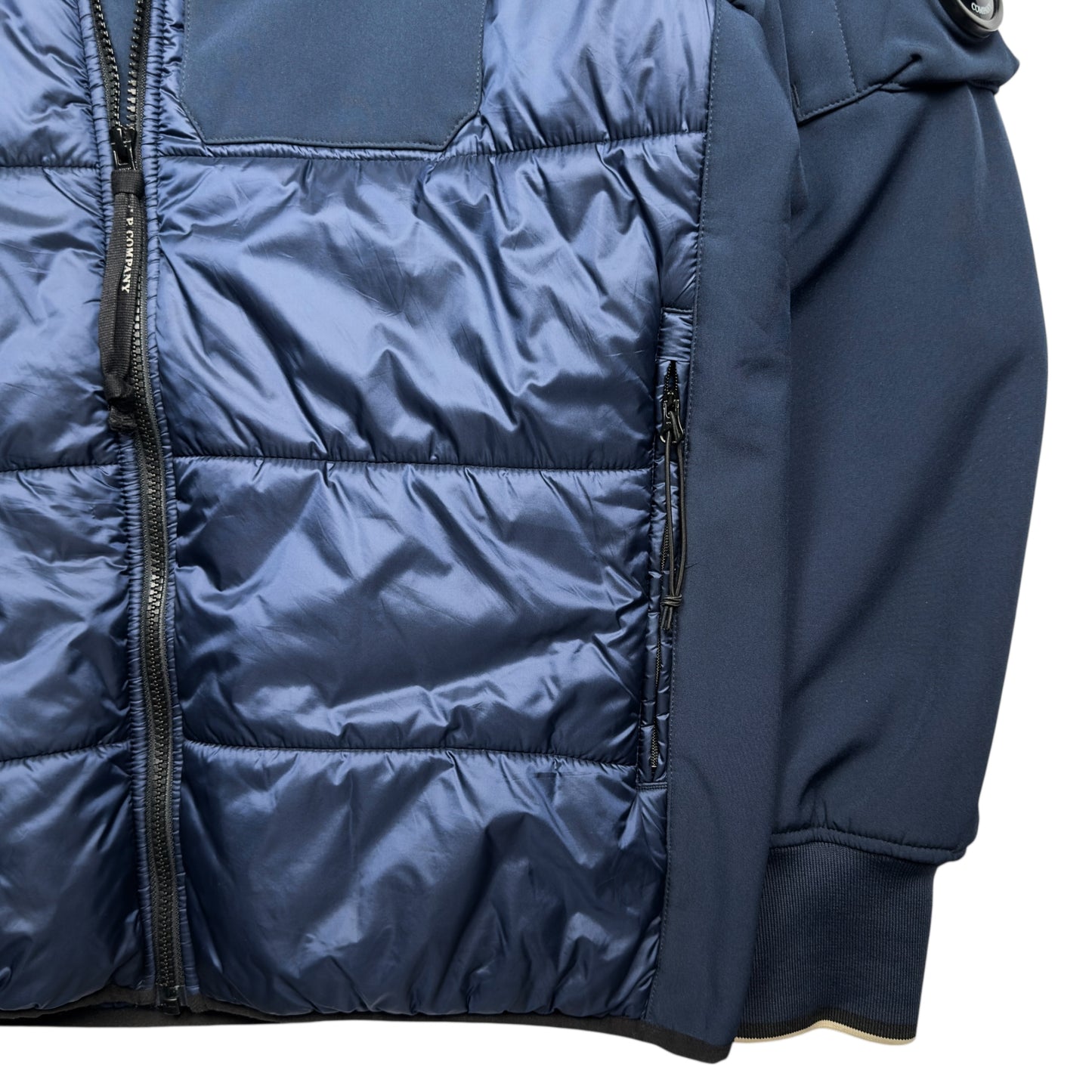 C.P. Company Soft Shell Padded Jacket - Navy