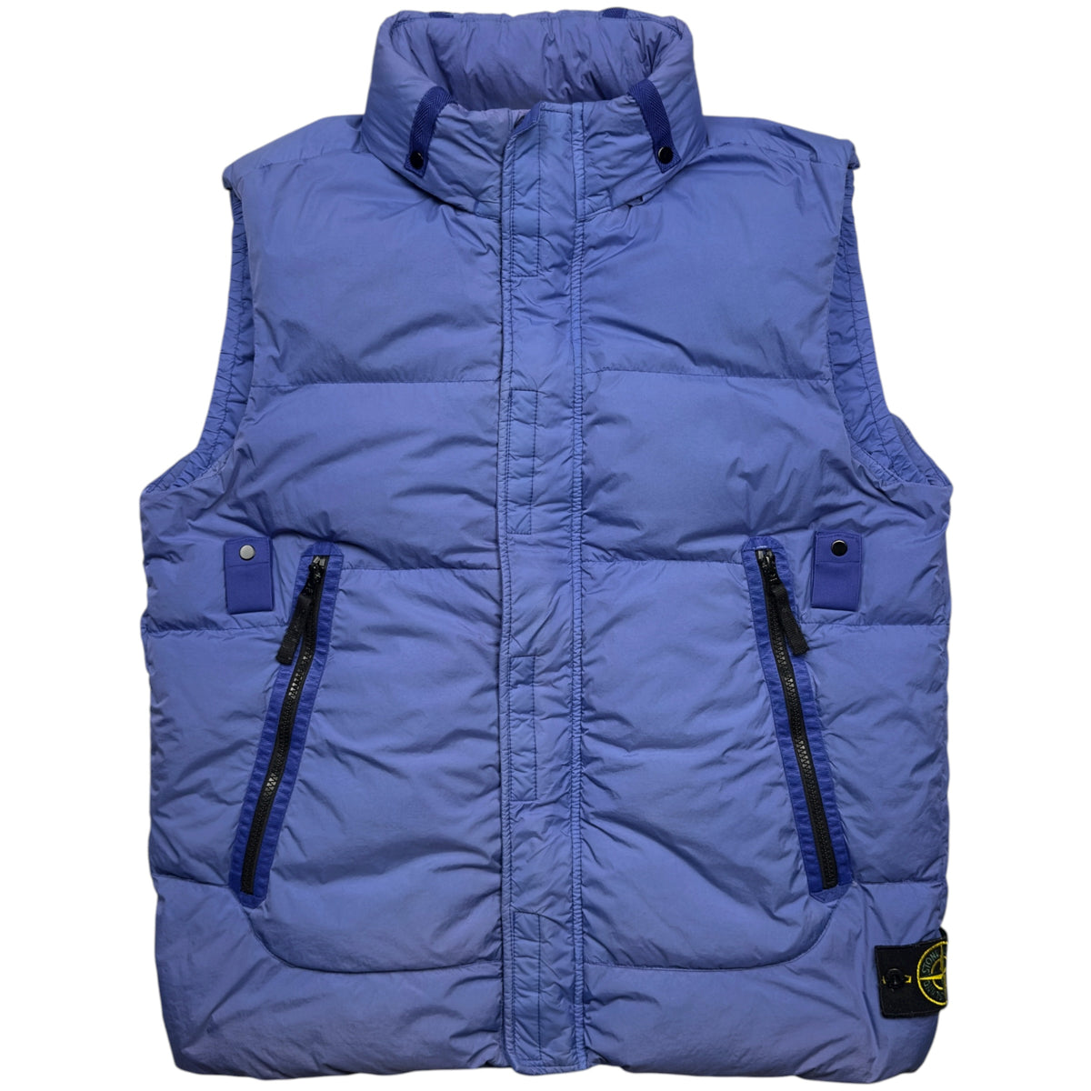 A/W 21 Stone Island Crinkle Reps R NY Down Gilet - Blue