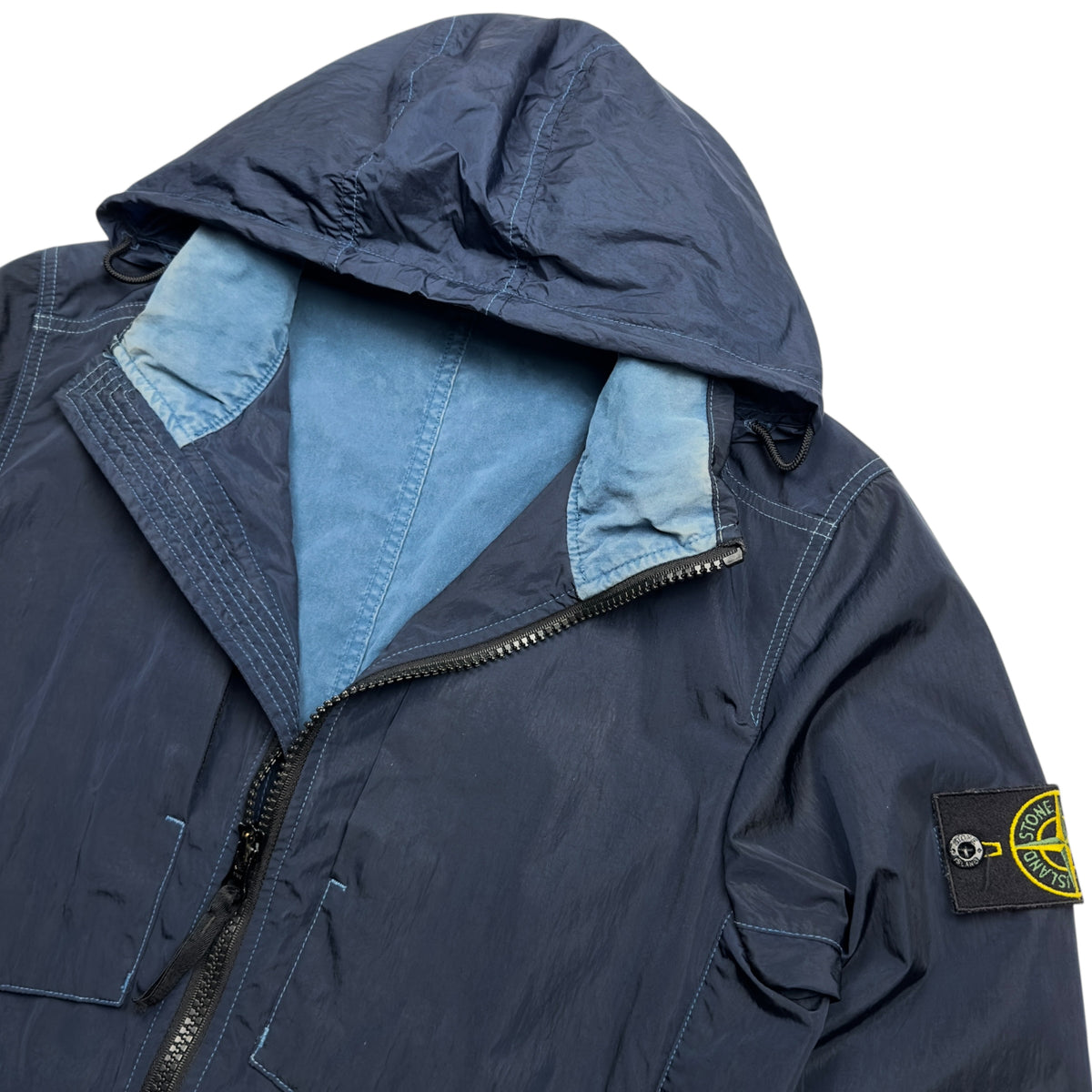 A/W 17 Stone Island Nylon Metal Flock Jacket - Navy