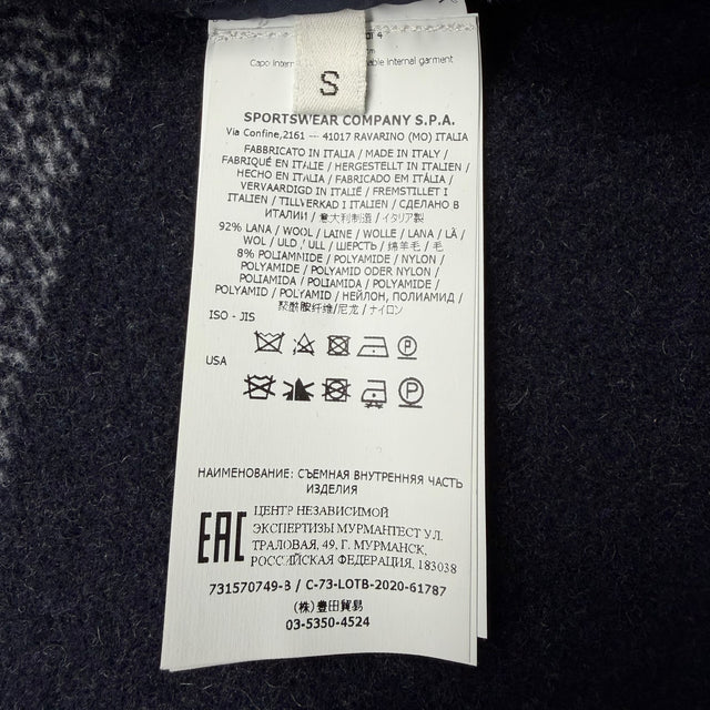 A/W 20 Stone Island David TC Parka Jacket with Knit Wool Lining & Shearling Hood - Black