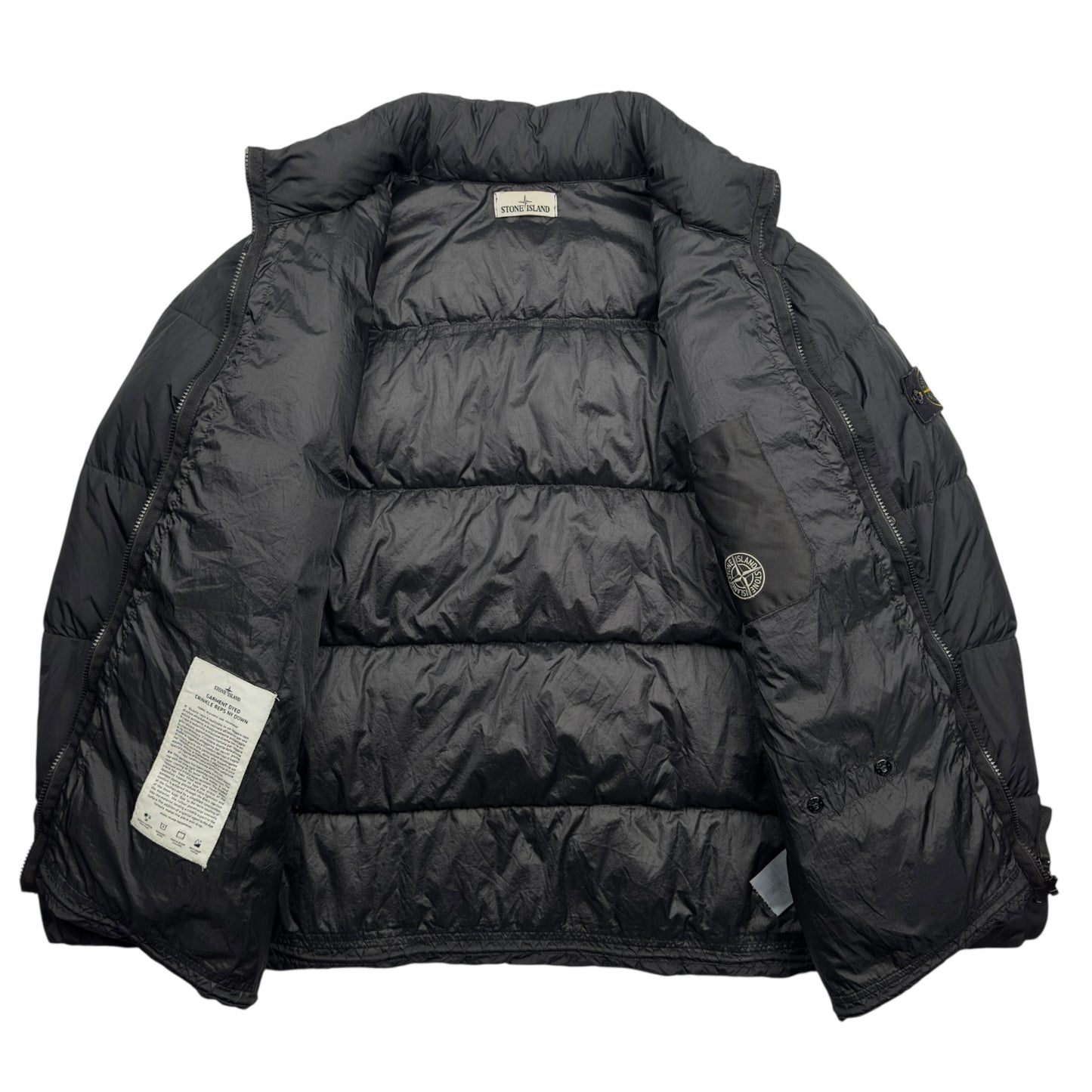 A/W 15 Stone Island Crinkle Reps NY Down Puffer Jacket - Black