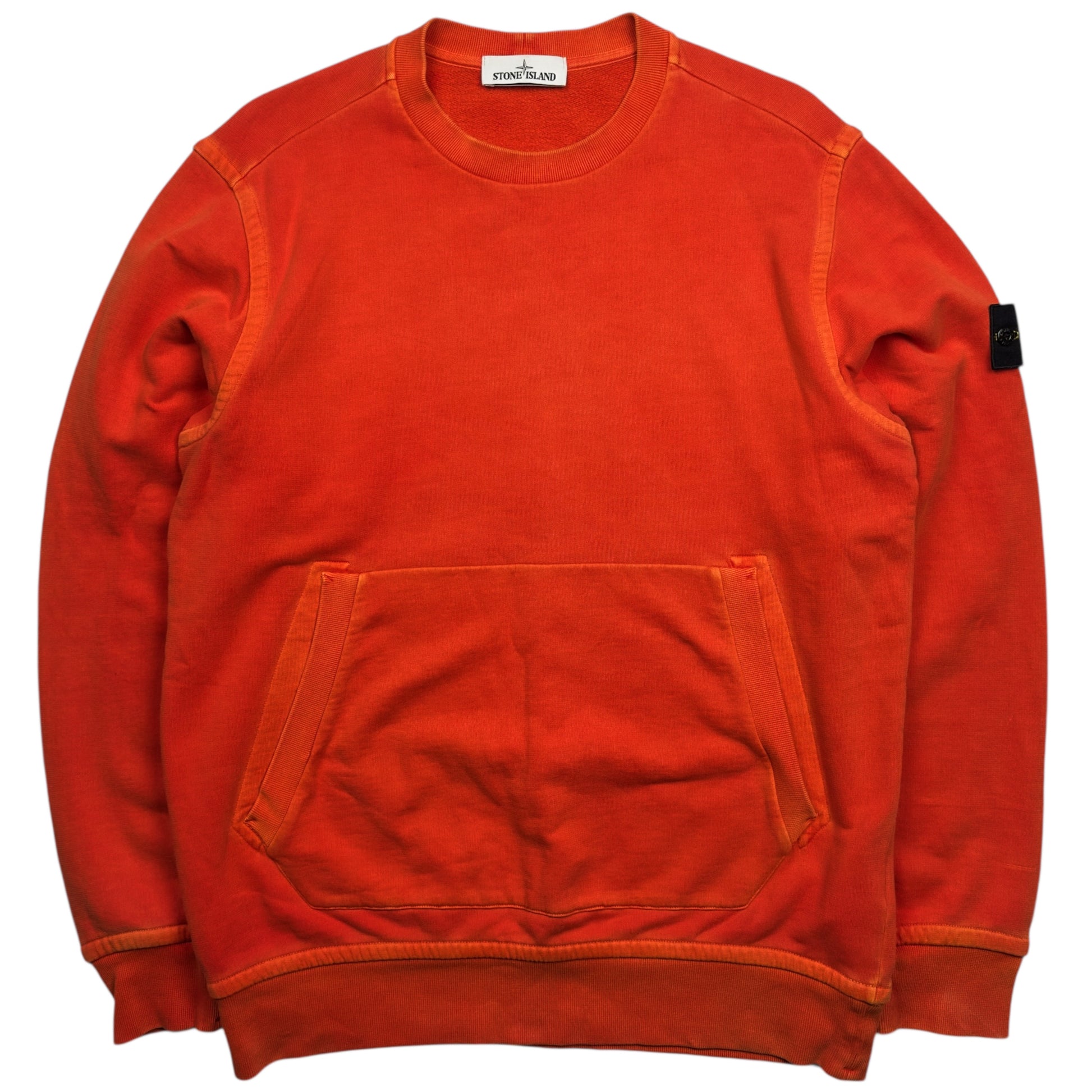 A/W 15 Stone Island Pigment Treated Kangaroo Pocket Sweater