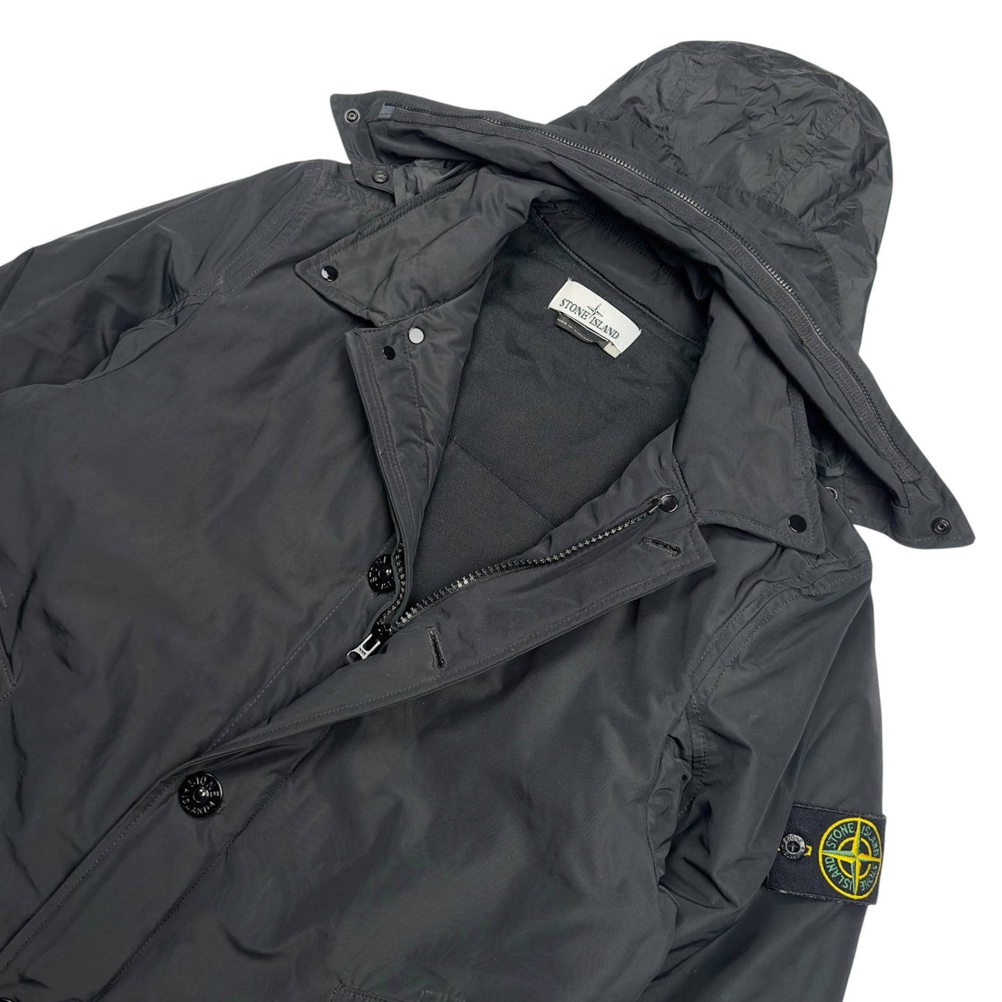 A/W 16 Stone Island Micro Reps with Primaloft Trench Coat - Black