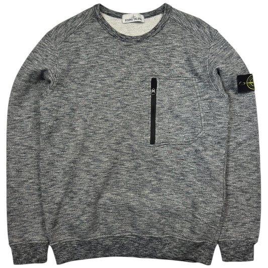 A/W 18 Stone Island Marl Pocket Sweater - Dark Grey