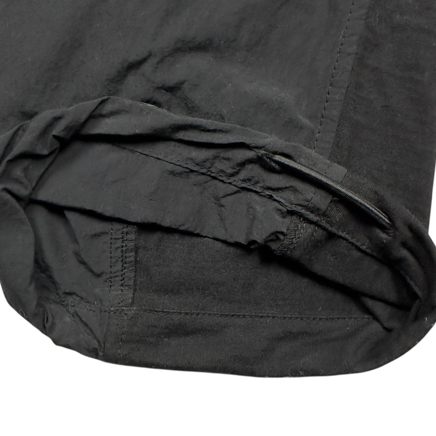 S/S 23 Stone Island Mixed Material Loose Fit Cargo Trousers - Black