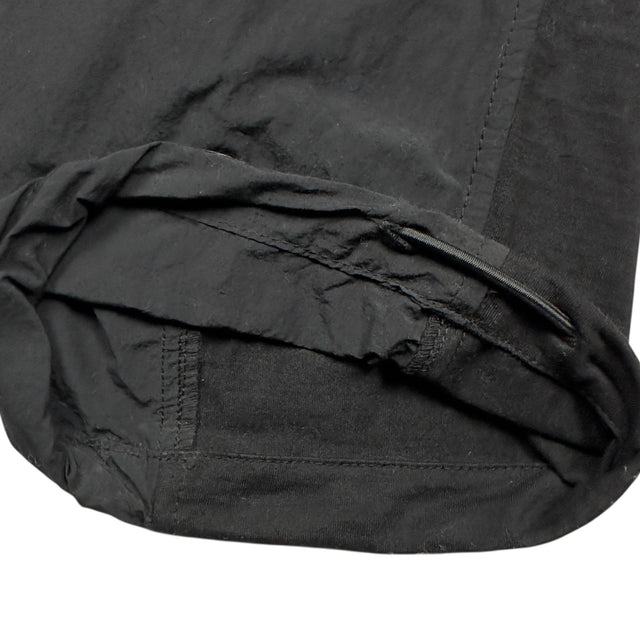 S/S 23 Stone Island Mixed Material Loose Fit Cargo Trousers - Black