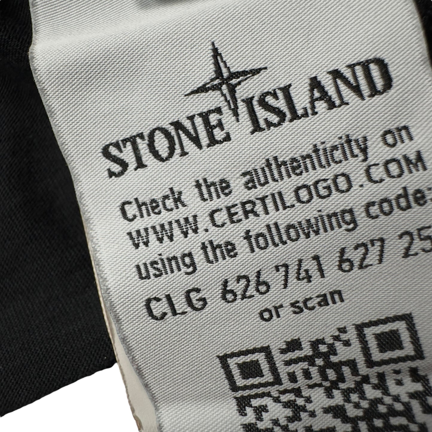 S/S 17 Stone Island Long Sleeve Patch T-Shirt - Black