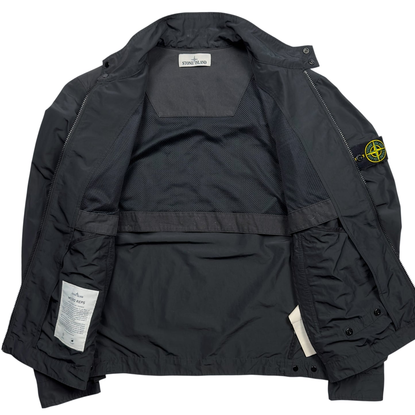 S/S 16 Stone Island Micro Reps Bomber Jacket - Navy