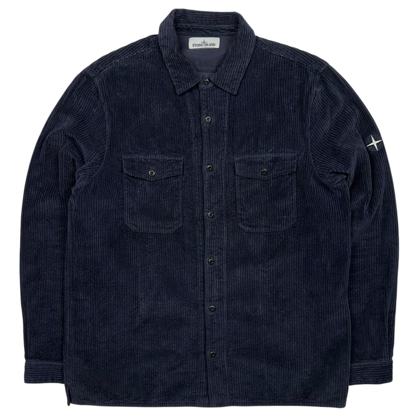 A/W 20 Stone Island Corduroy 2 Pocket Overshirt - Navy