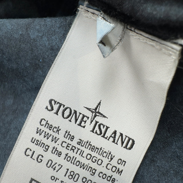 S/S 17 Stone Island House Check Grid Overshirt With Dust Colour Treatment