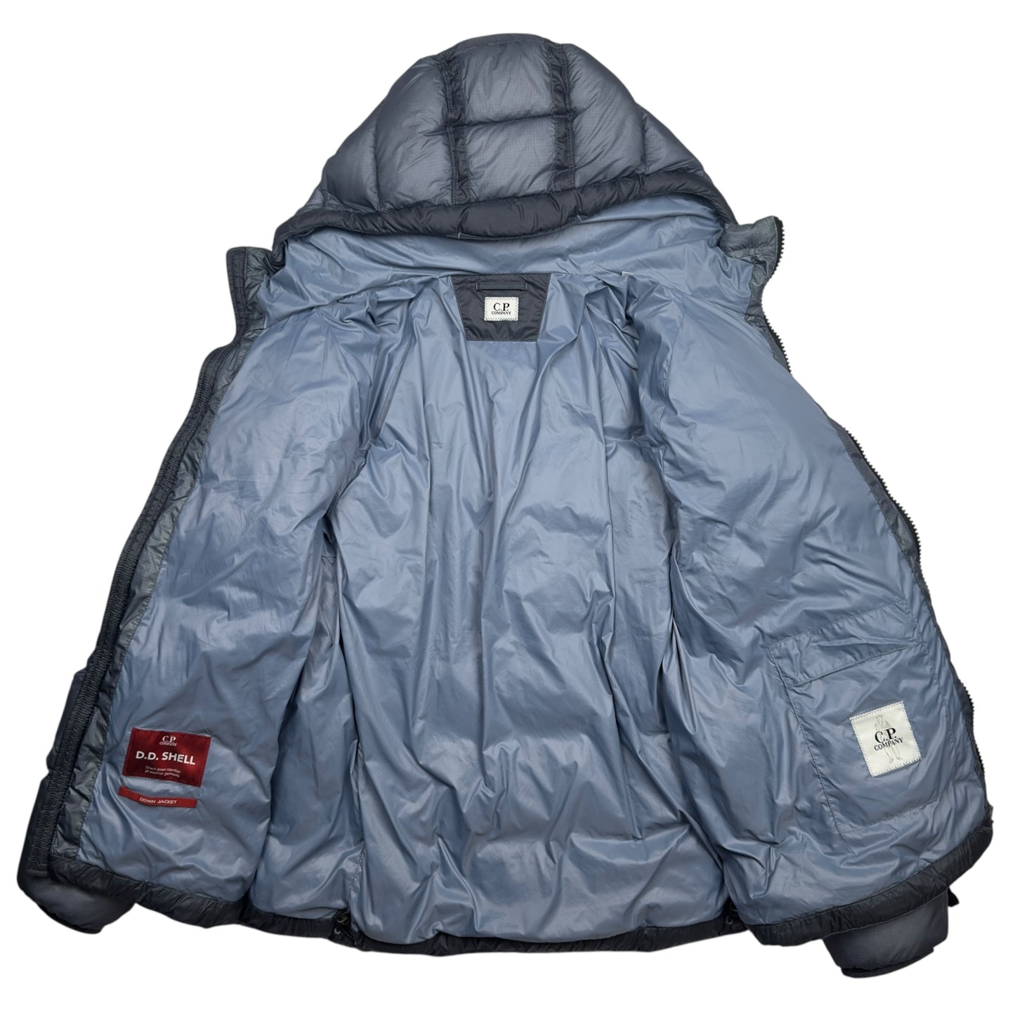 C.P. Company D.D. Shell Ripstop Down Puffer Jacket – Steel Blue