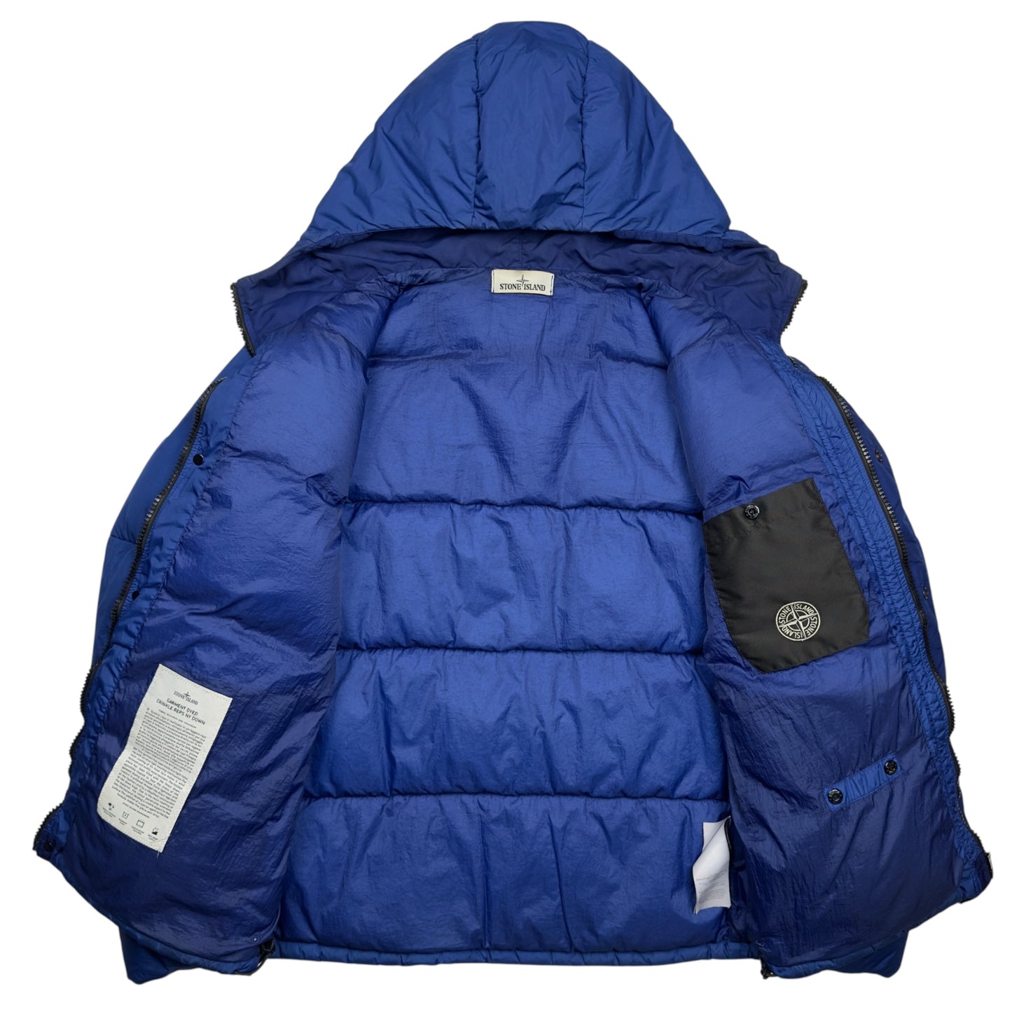 A/W 15 Stone Island Crinkle Reps NY Down Puffer Jacket - Cobalt Blue