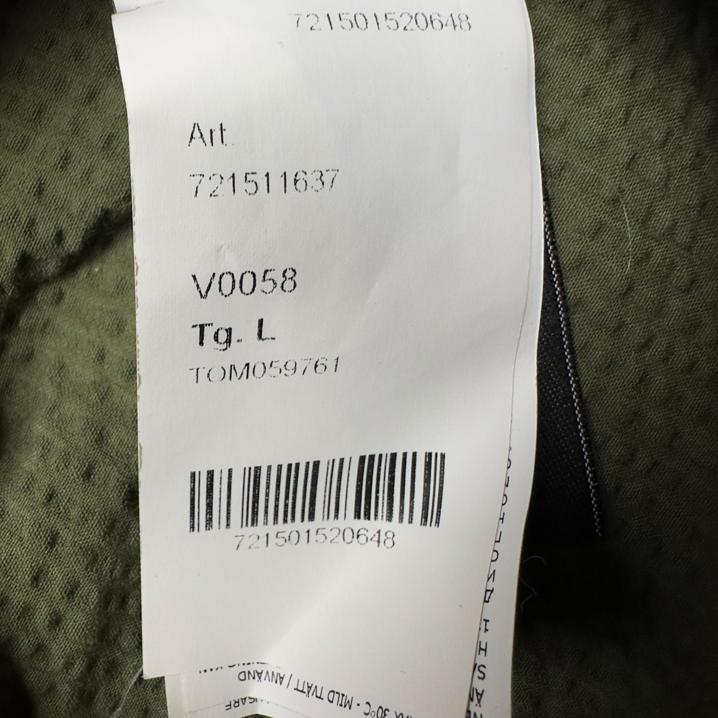 S/S 20 Stone Island Seersucker Overshirt - Khaki