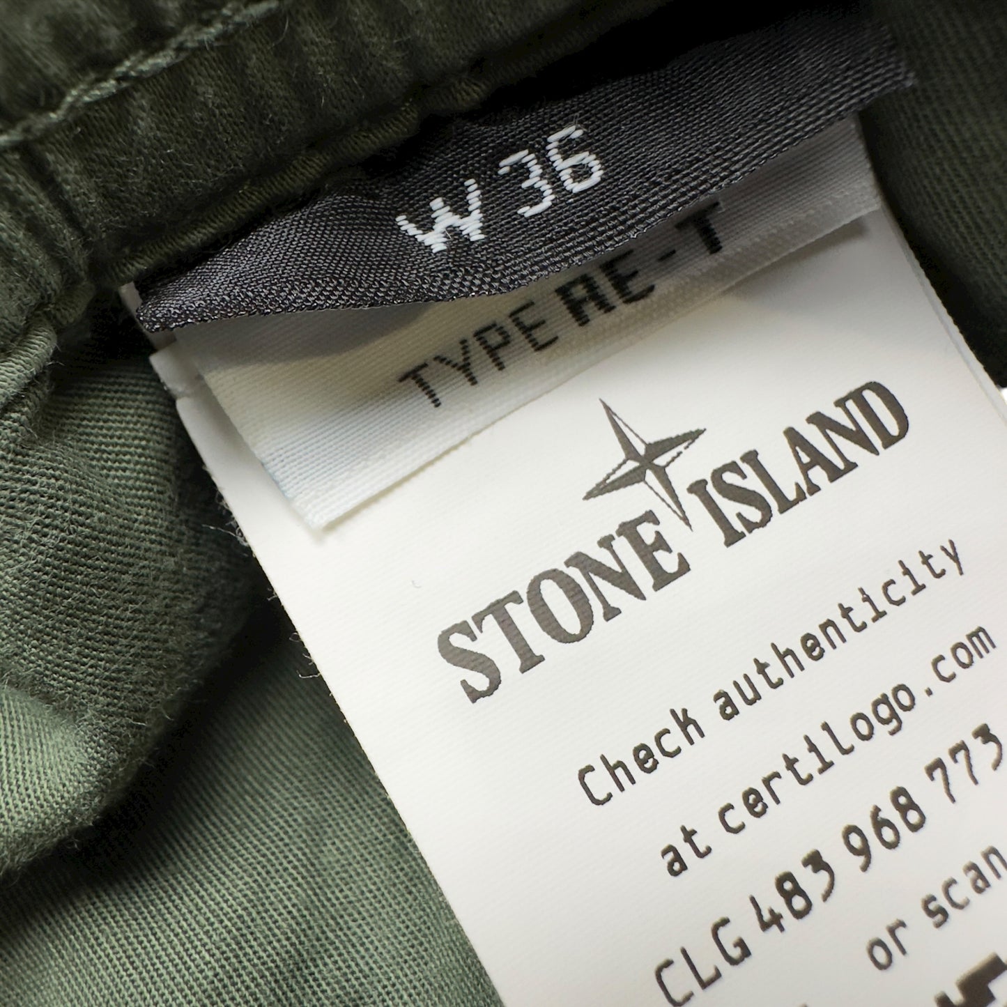 A/W 21 Stone Island Cargo Trousers - Olive Green