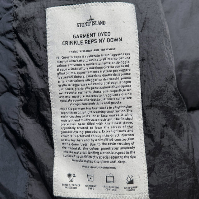 A/W 15 Stone Island Crinkle Reps NY Down Puffer Jacket - Navy