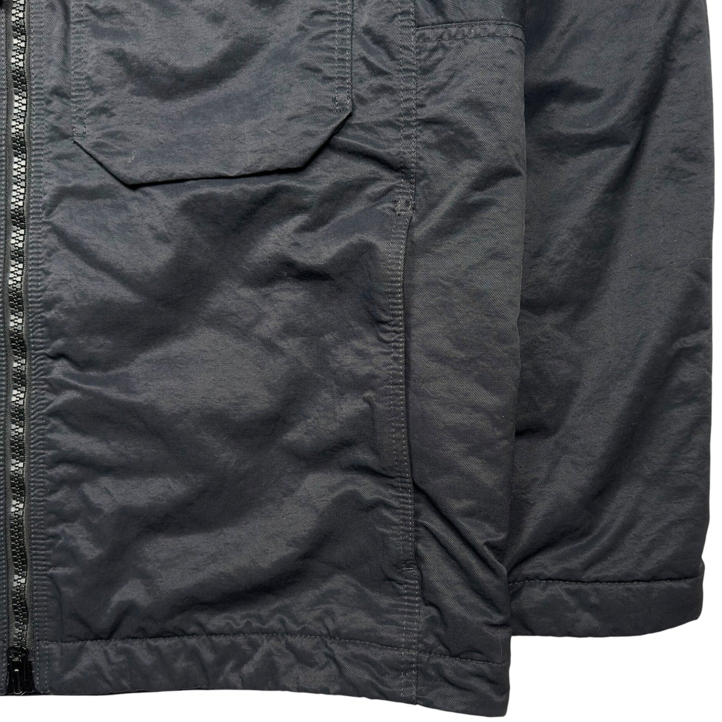 A/W 23 Stone Island Opaque Nylon Twill with Primaloft Overshirt Jacket - Black