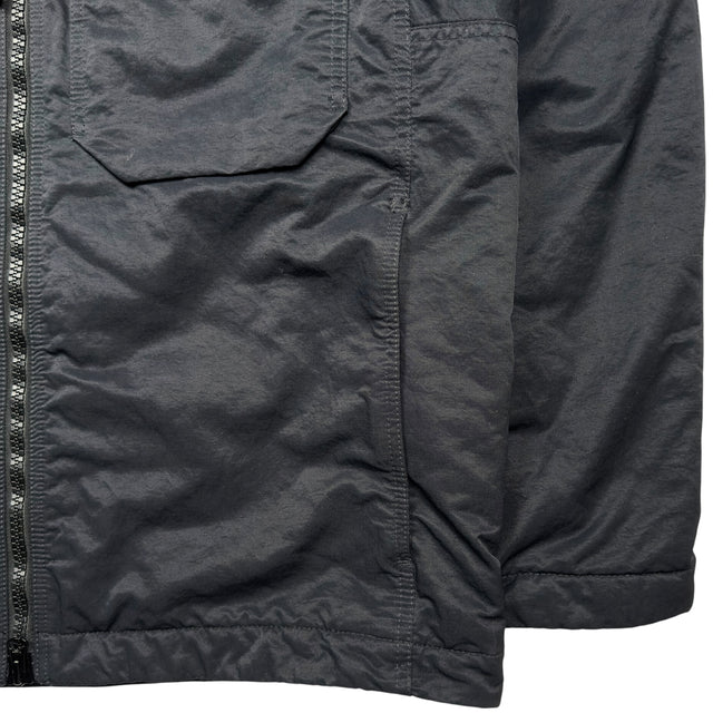 A/W 23 Stone Island Opaque Nylon Twill with Primaloft Overshirt Jacket - Black