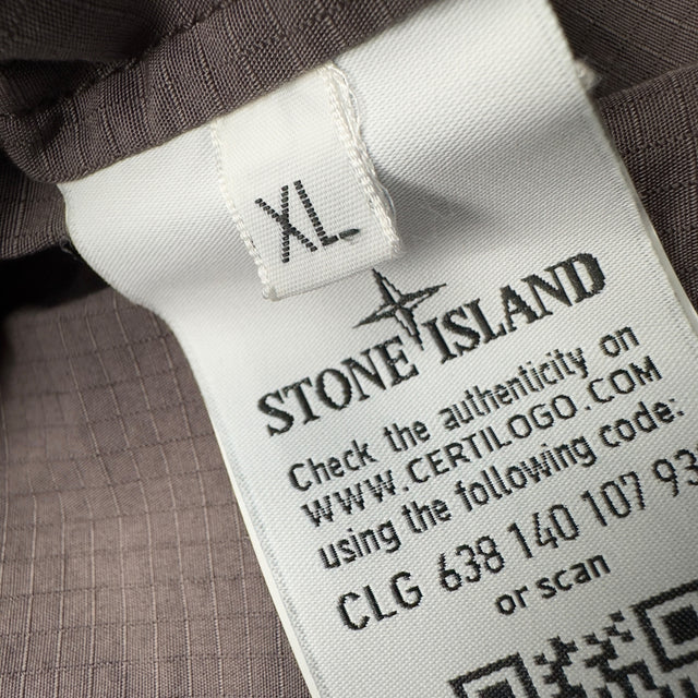 S/S 19 Stone Island Cotton Ripstop Multipocket Overshirt - Dark Brown